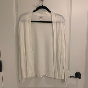 Old Navy white longline open cardigan NWT